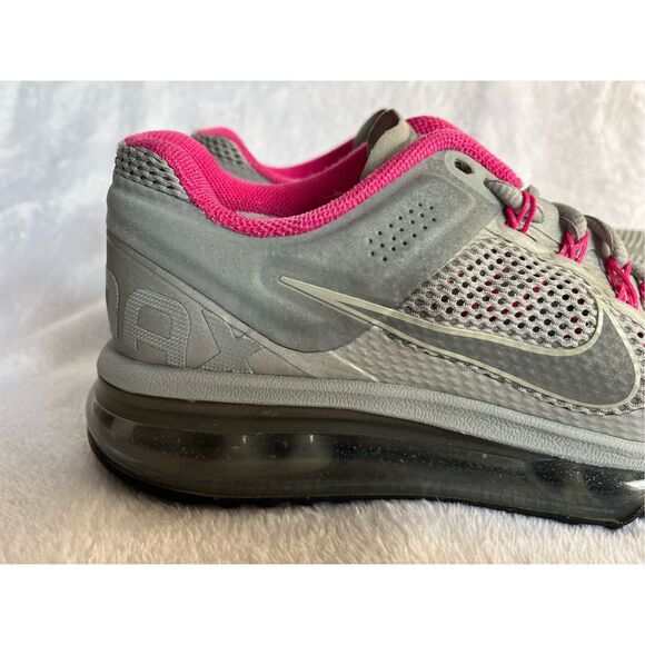 Nike Air Max 2013 Gray Pink Women’s Sz 7 Running Shoes 579585-066 - Picture 2 of 13